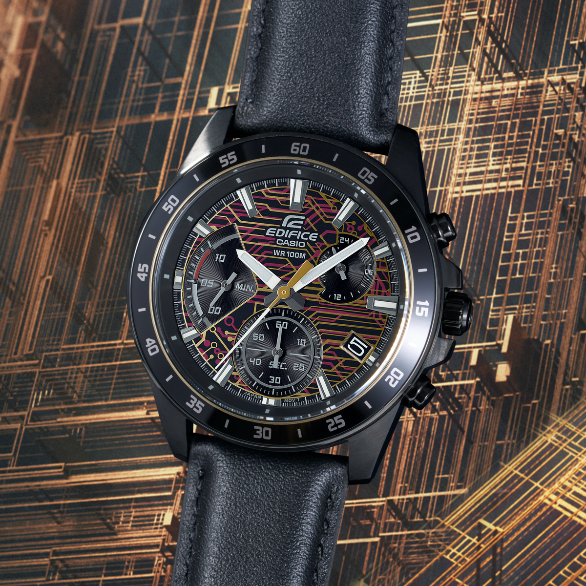 CASIO Analog 'Black' EFV-540CL-1AVUPR