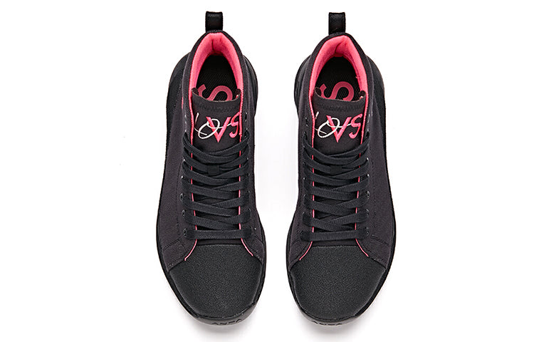 (WMNS) ANTA Basketball Series Sneakers Canvas 'Black Pink' 122021804S-1