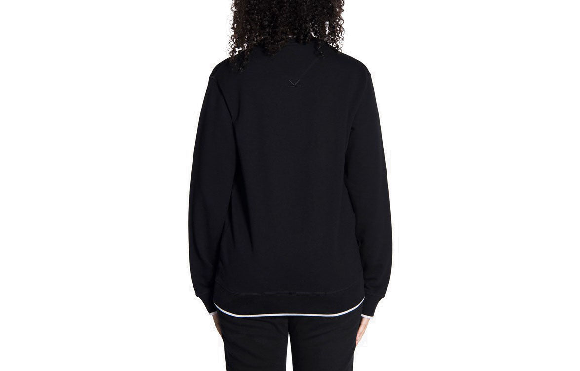 KENZO Tiger Head Pattern Round Neck Pullover Long Sleeves Unisex Black F765SW0054MD-99