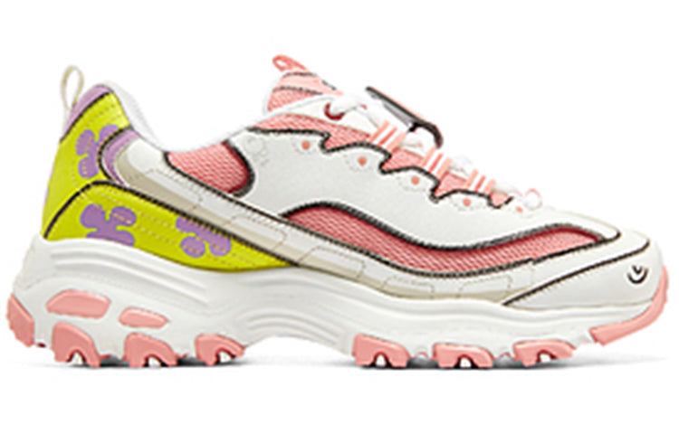 (WMNS) Skechers D'lites 1.0 Sneakers 'White Pink' 896099-WPK