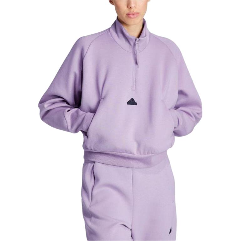 (WMNS) adidas ZNE Quarter-Zip Track Jacket Asia Sizing 'Purple' IS3899