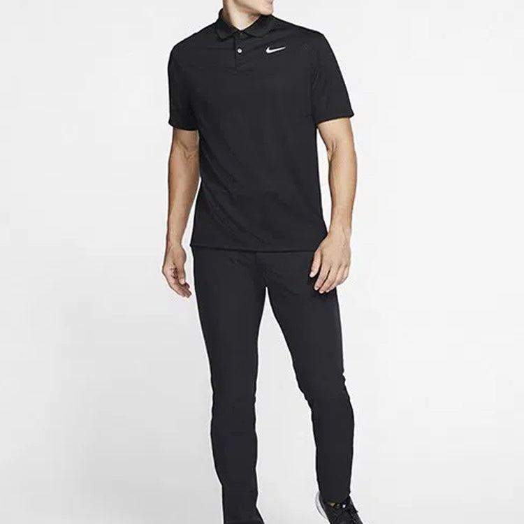 Nike Logo Quick Dry Breathable Sports Short Sleeve Polo Shirt Black BV0355-010