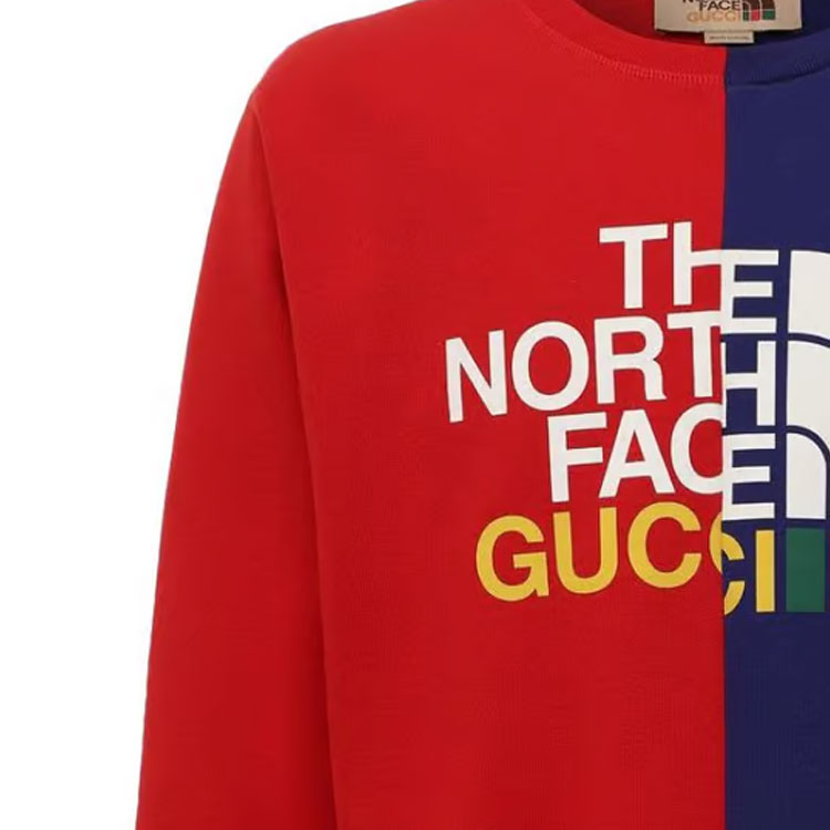 Gucci x The North Face Sweatshirt 'Blue Red' 671500-XJDRE-6051