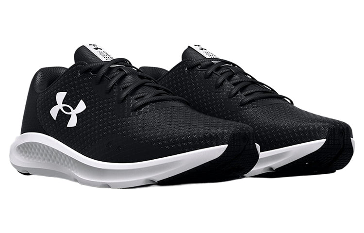 Under Armour Charged Pursuit 3 4E Wide 'Black White' 3025801-001