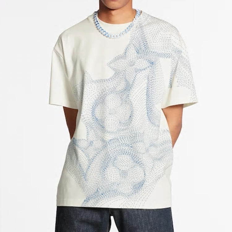 LOUIS VUITTON LV Floral Print Crewneck For Men White 1A89Z