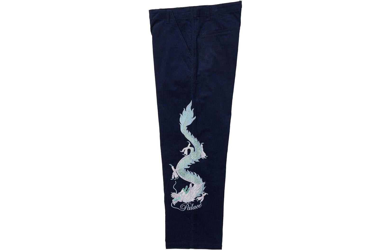 Palace Double Dragon Tour Plain Pant 'Navy' P23T042
