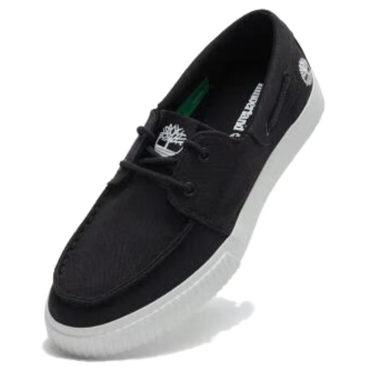 Timberland Low Lace Up Sneakers 'Black Canvas' A67P5EK7