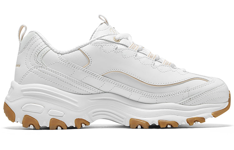 (WMNS) Skechers D'Lites Good Neutral 'White' 149807-WHT