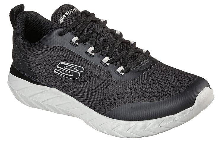(WMNS) Skechers Overhaul 2.0 Low-Top Black/White 232288-BLK