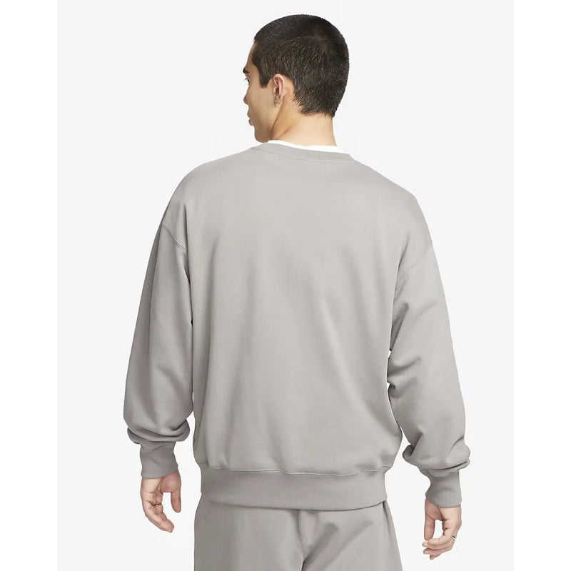 Nike Solo Swoosh French Terry Crew Neck Top 'Grey' DX0812-029