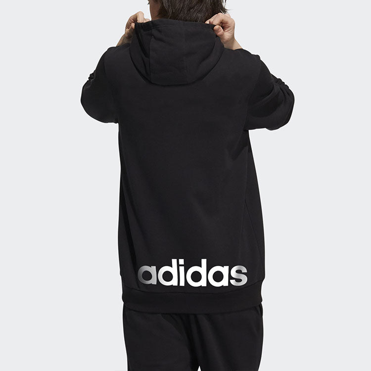 Men's adidas neo Icons C+ Hdy Logo Pullover Sports Black H14220