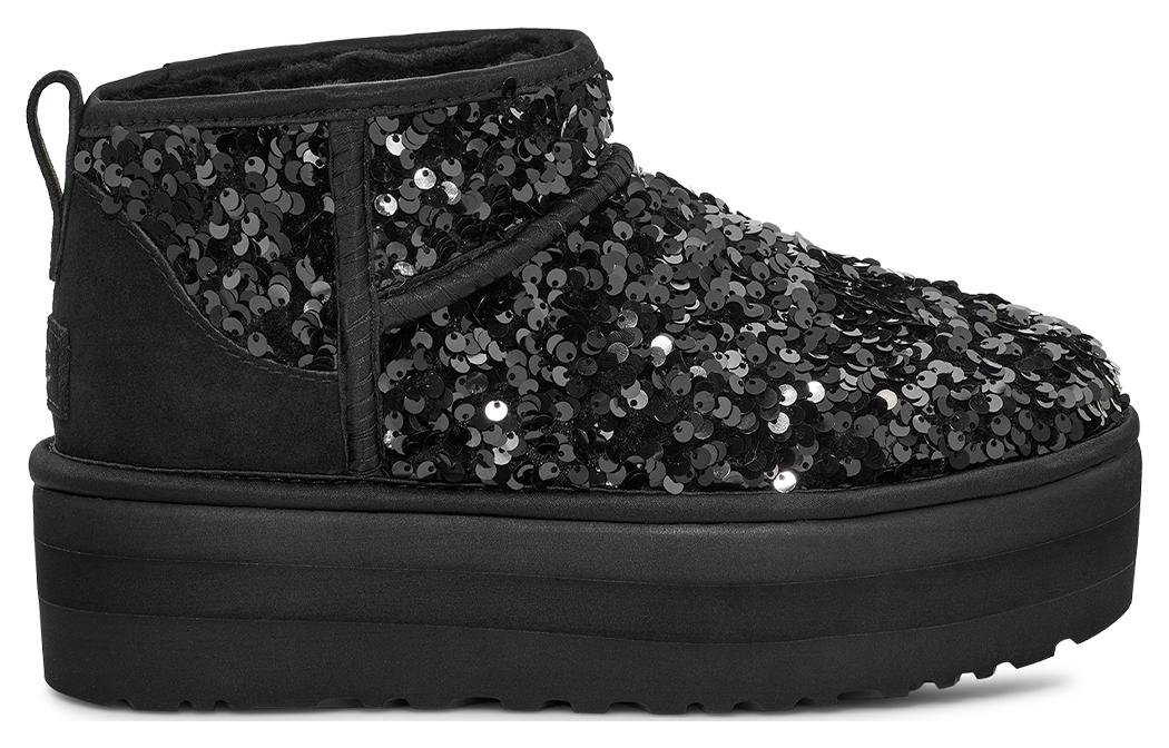 (WMNS) UGG Ultra Mini Chunky Sequin 'Black' 1135060-BLK