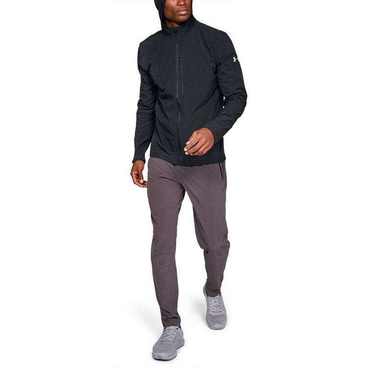 Men's Under Armour Outrun The Storm Casual Sports Jacket Black 1318013-001