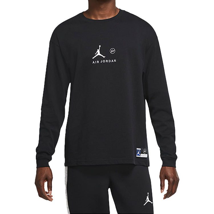 Air Jordan x Fragment Long-Sleeve T-Shirt 'Black/Reflective Silver' DA2981-010
