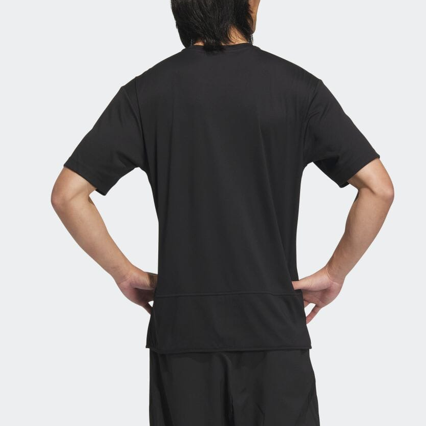 adidas ID 2.0 Regular Fit Aeroready Knit Short Sleeve Tee 'Black' IA9426