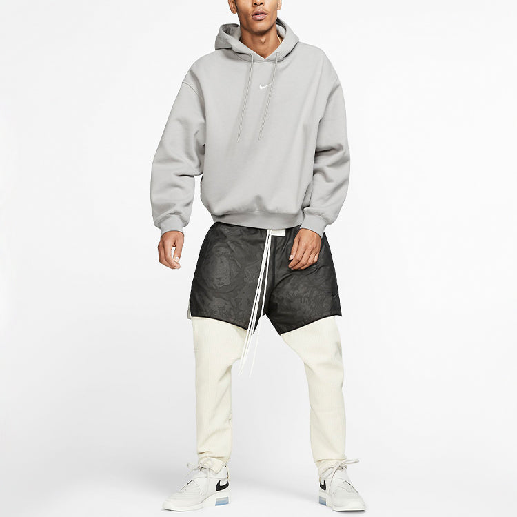 Men's Nike x Fear of God Crossover Fleece Stay Warm Gray Pullover AR0634-003