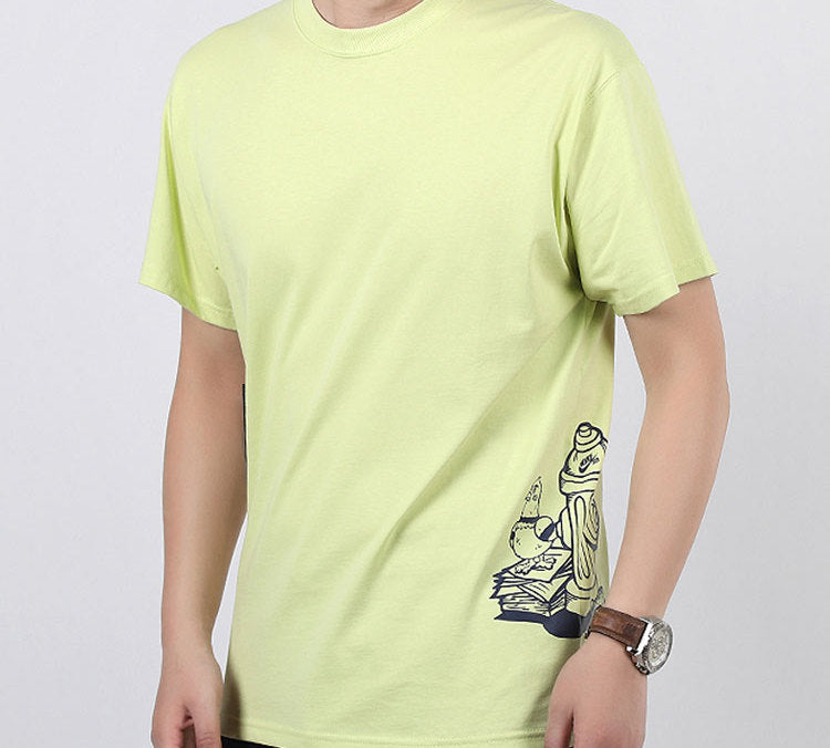 Nike SB Cartoon Printing Skateboard Short Sleeve Gray CU0299-367