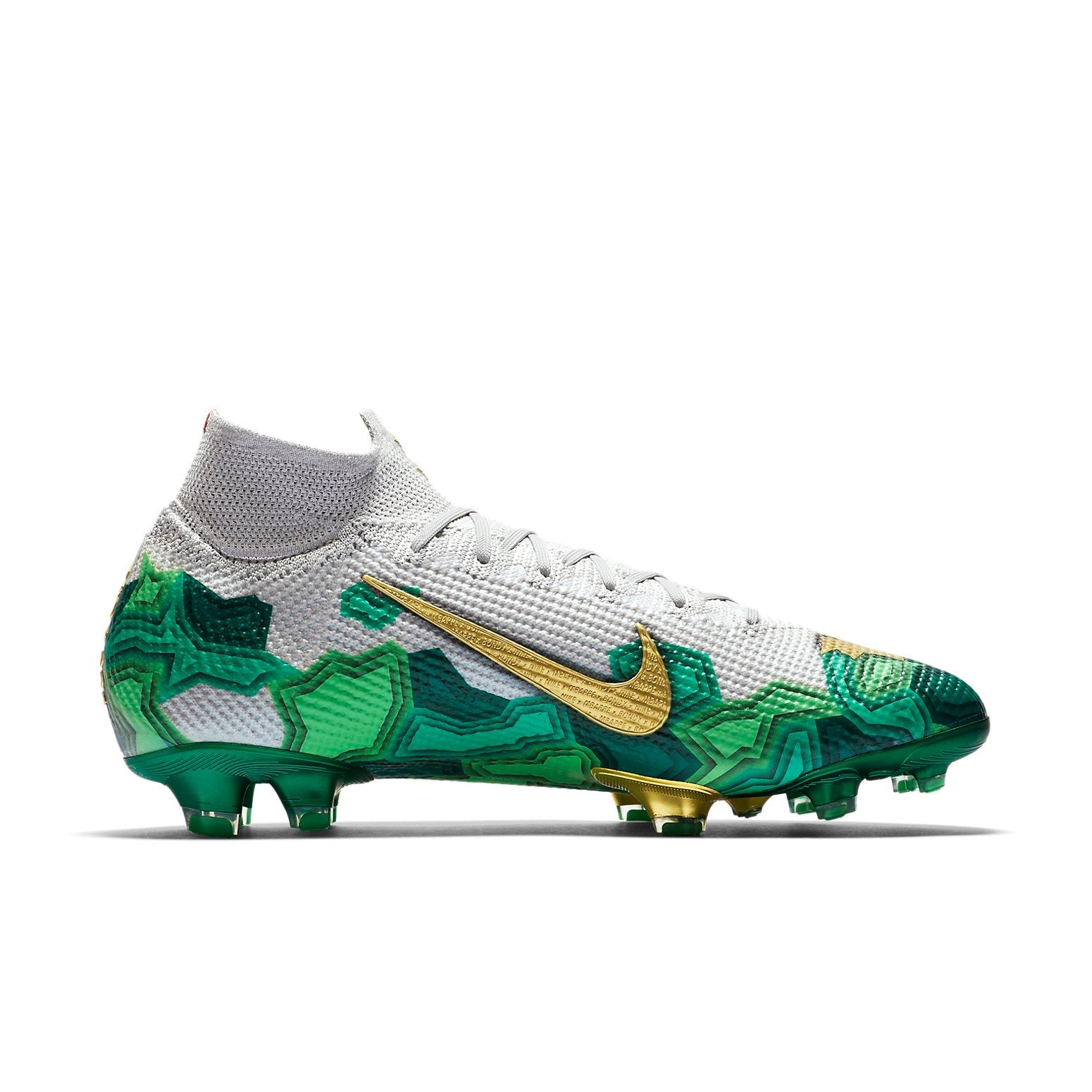 Nike Mercurial Superfly 7 Elite SE FG 'Grey Electro Green Gold' CT1099-093