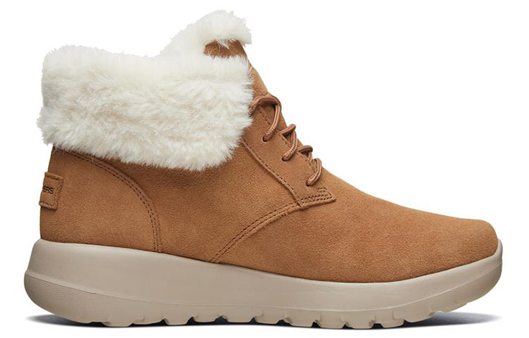 (WMNS) Skechers On-The-Go Joy Lush Chukka Boots 'Brown' 15506-CSNT