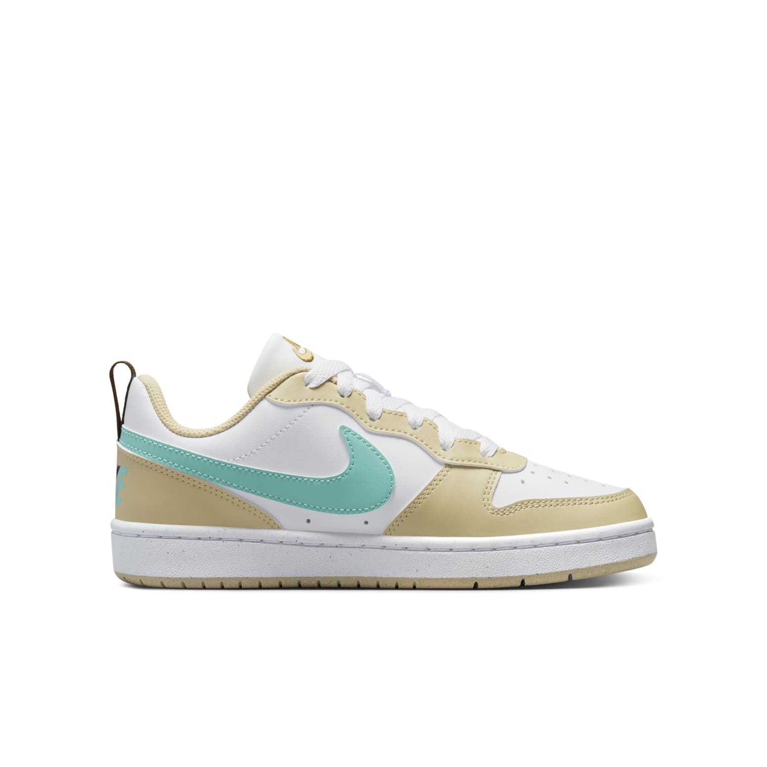 (GS) Nike Court Borough Low Recraft 'White Gold Mint' HM3726-731