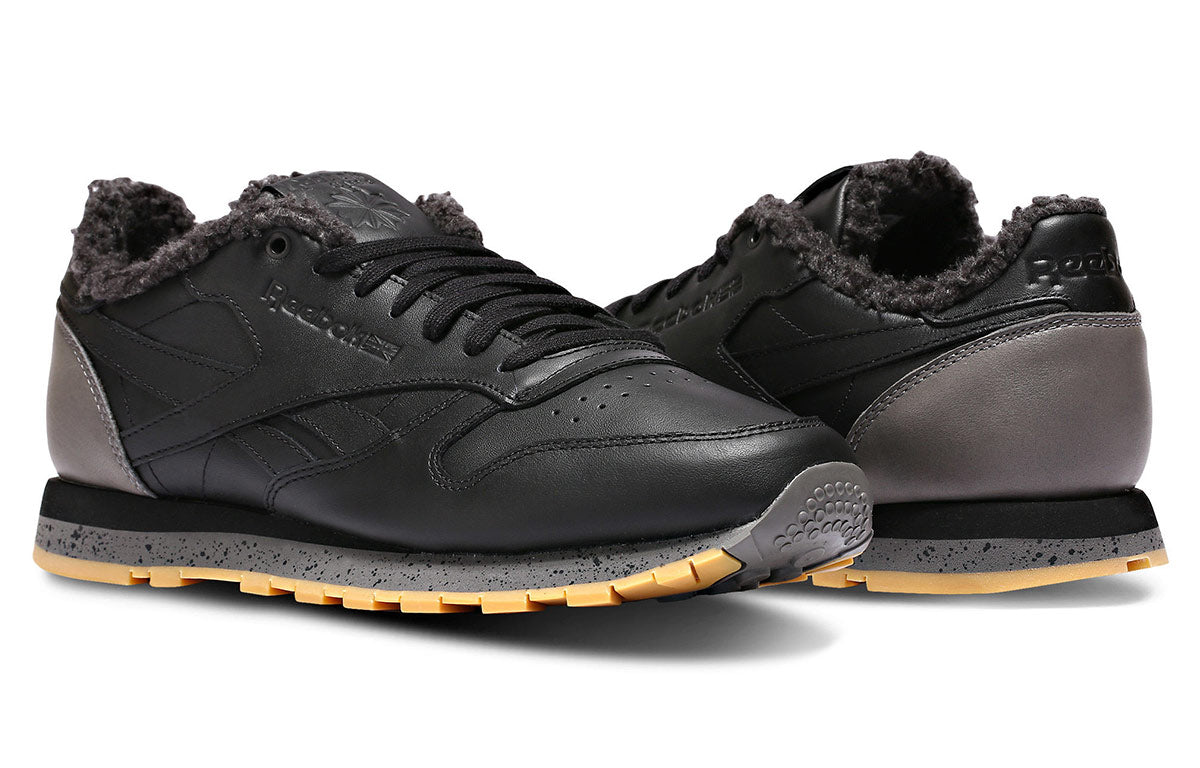 Reebok Classic Leather Low Sherpa SPP 'Black Gray' CN1817