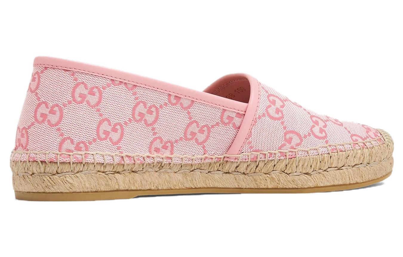 (WMNS) Gucci GG Monogram Espadrilles 'Soft Pink' 739165-9SF40-8472