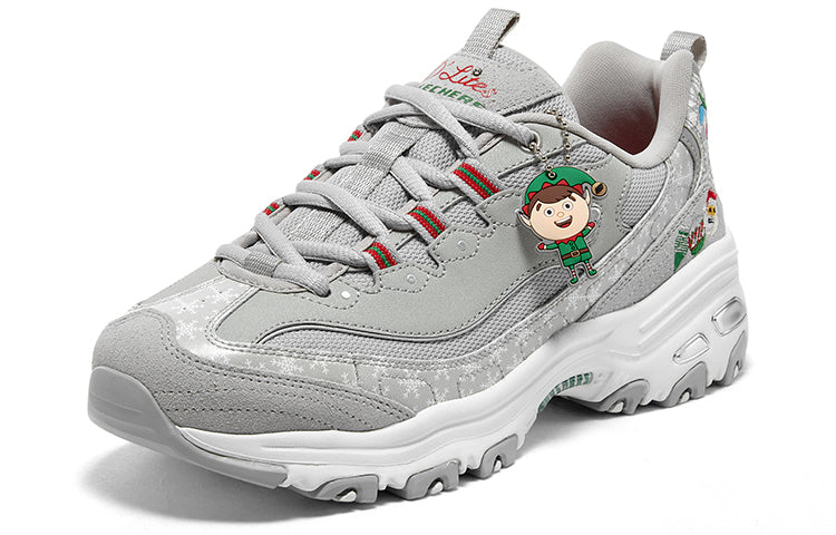 (WMNS) Skechers D'Lites 1.0 'Christmas Edition - Grey Multicolor' 150037-GYMT