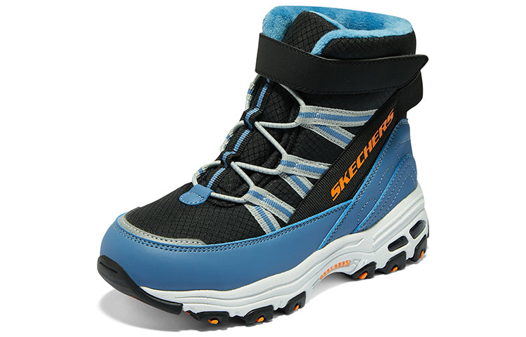 (GS) Skechers Winter Comfy Boots 'Blue Black' 660092L-BKLB