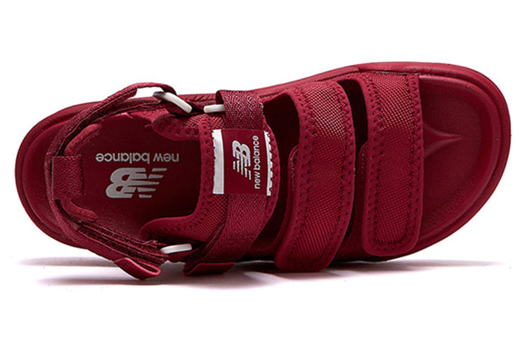 New Balance Stripes Casual Style Unisex Logo Sandals Red SD3205EDD