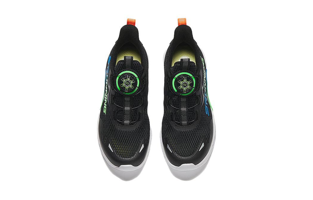 (GS) ANTA Running Series Sneakers 'Black with Green Blue' A312425515-2