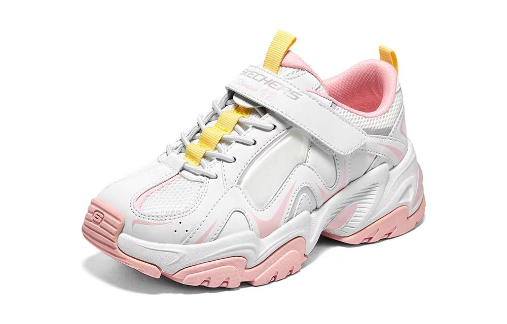 (GS) Skechers Stamina V2 'White Pink' 319023L-WLPK