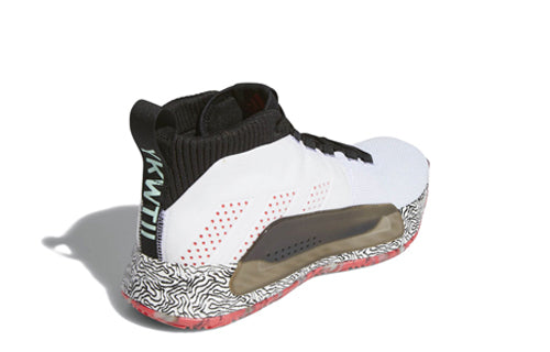 adidas D lillard 5 'White Black Red' EE4053