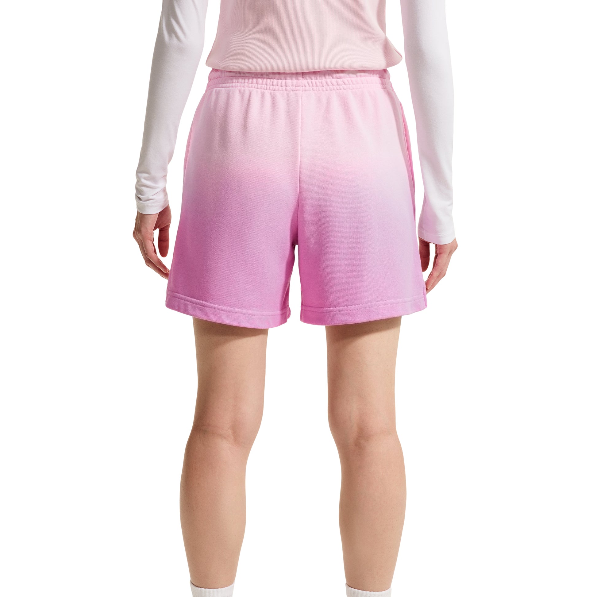 (WMNS) Nike Sportswear Phoenix Fleece Mid-Waist Shorts 'Pink Foam Light Magenta' IF7371-663