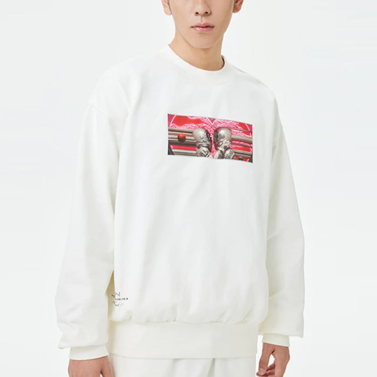 Li-Ning Valentine's Day Graphic Sweatshirt 'White' AWDT233-1