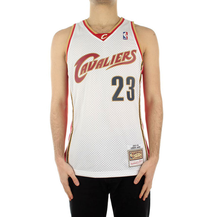Mitchell & Ness NBA Swingman Jersey 'Cleveland Cavaliers - LeBron James 2003/04' SMJYCP19209-CCAWHIT03LJA