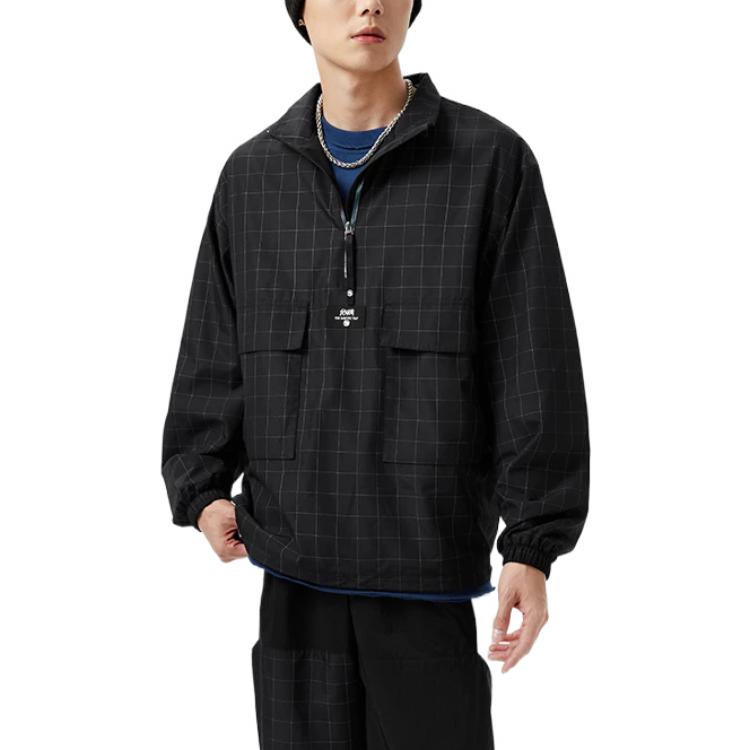 Li-Ning BadFive Graphic Sports Half Zip Jacket 'Black' AFDS363-2