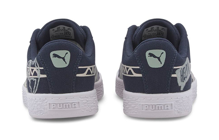 (PS) PUMA Basket Canvas Winter 'Time 4 Change - Peacoat' 374301-02