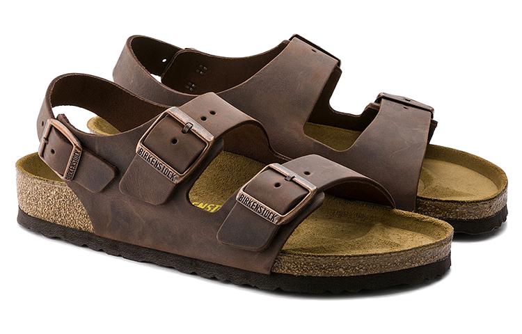 Birkenstock Milano Oiled Leather Narrow Fit 'Habana' 0034873