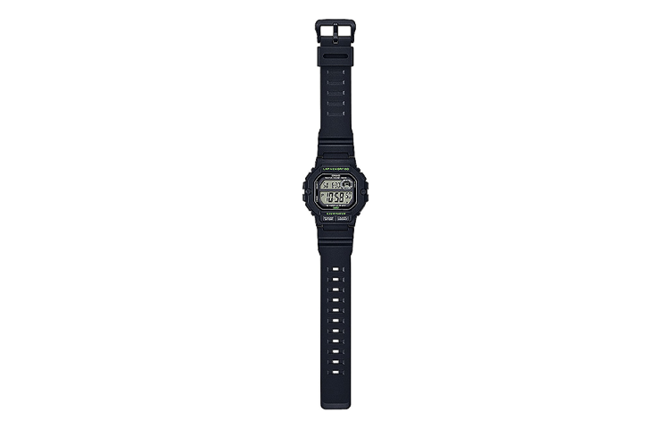 CASIO Stylish Waterproof Quartz Movement 47.2*44.5*13.4mm Resin Strap Watch Black Unisex Mens WS-1400H-1A
