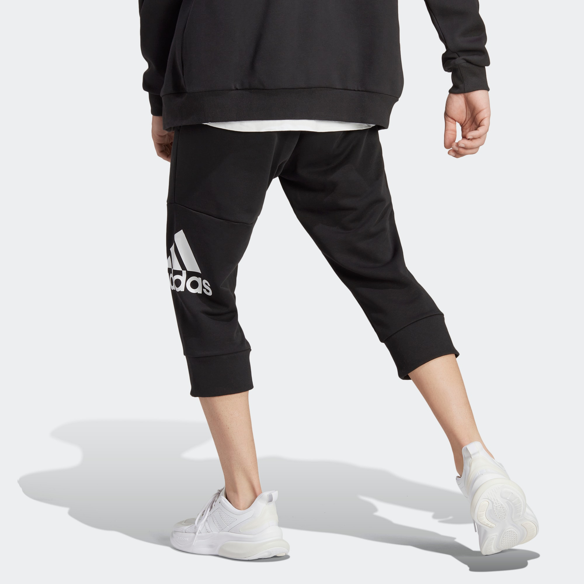adidas Essentials Big Logo 3/4 Pants 'Black' HA4350