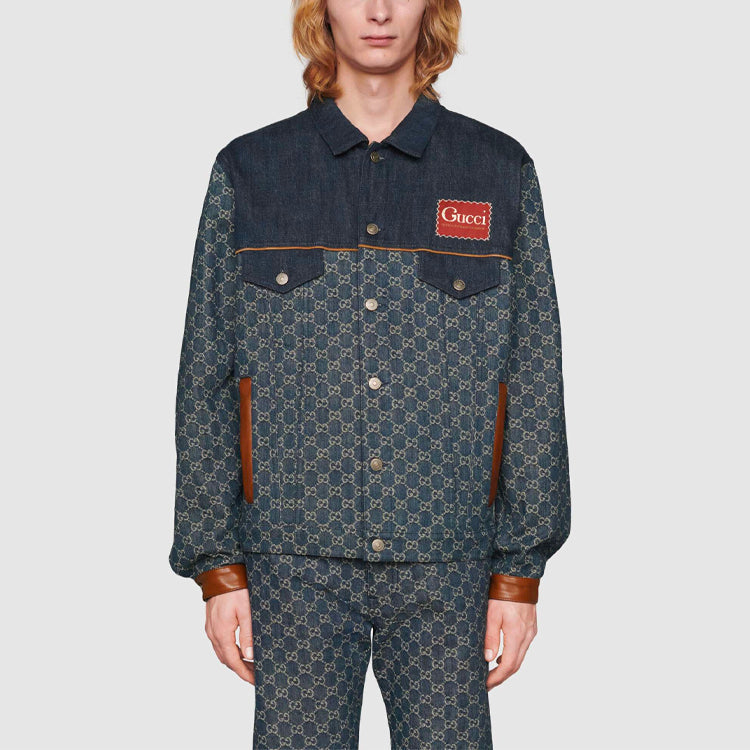 Gucci Eco Washed Organic Denim Jacket 'Dark Blue/Ivory' 649110-XDBIP-4266