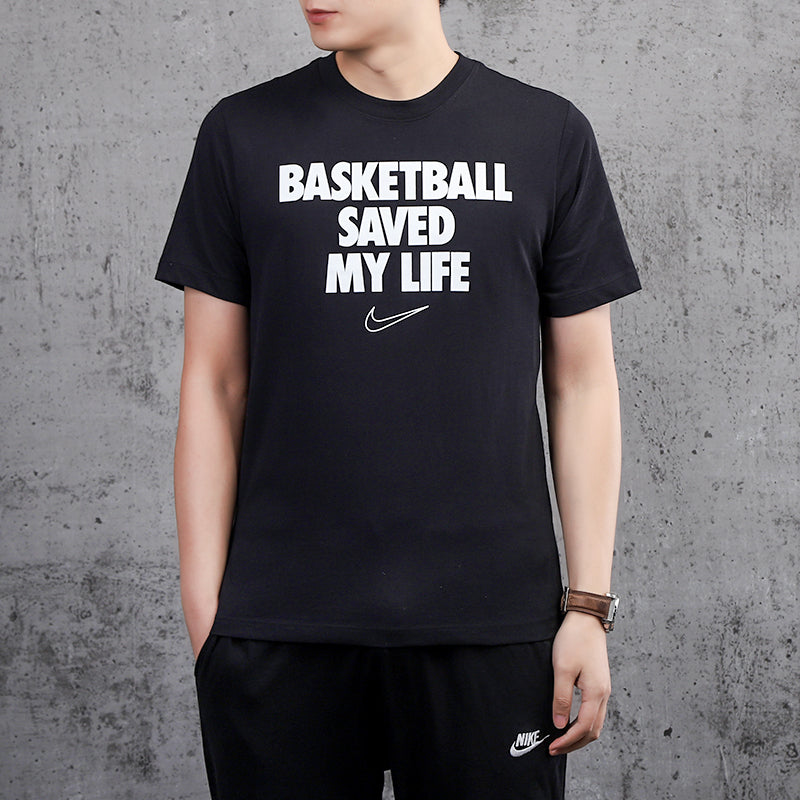 Nike Casual Sports Basketball Round Neck Short Sleeve Black CD1132-010