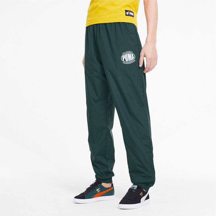 PUMA x The Hundreds Track Pants 'Green White' 596748-38