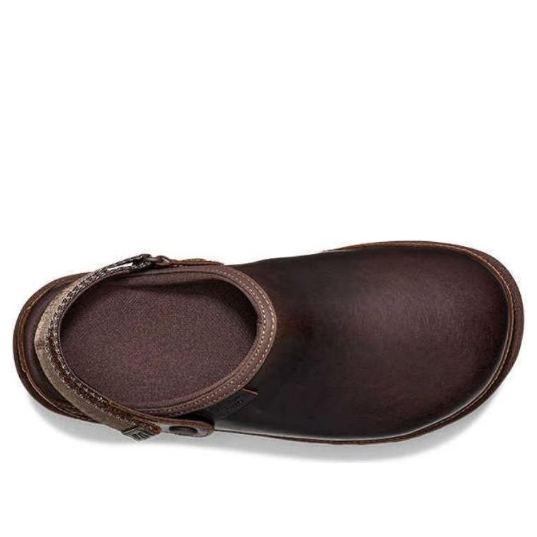 (WMNS) UGG Goldenstar Clog Leather Regen 'Ironwood' 1167536-IWD