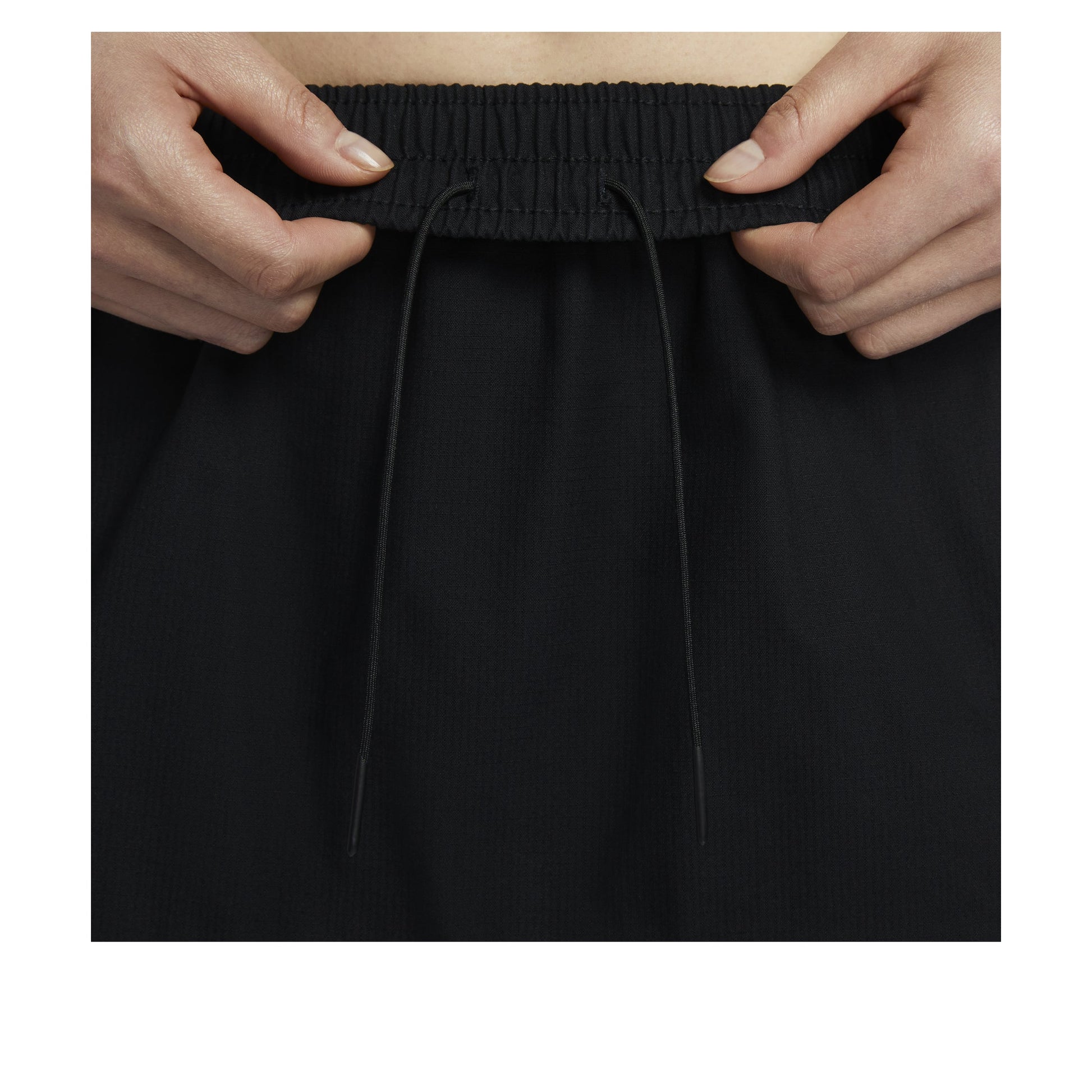 (WMNS) Nike Sportswear Essential Mid-Rise Woven Cargo Midi Skirt Asia Sizing 'Black' FV7504-010