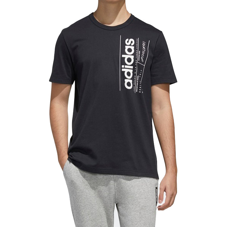 adidas Brilliant Basics Tee 'Black White' FM6017