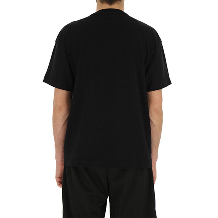 Men's PALM ANGELS Alphabet Printing Short Sleeve Black PMAA001S194130081001