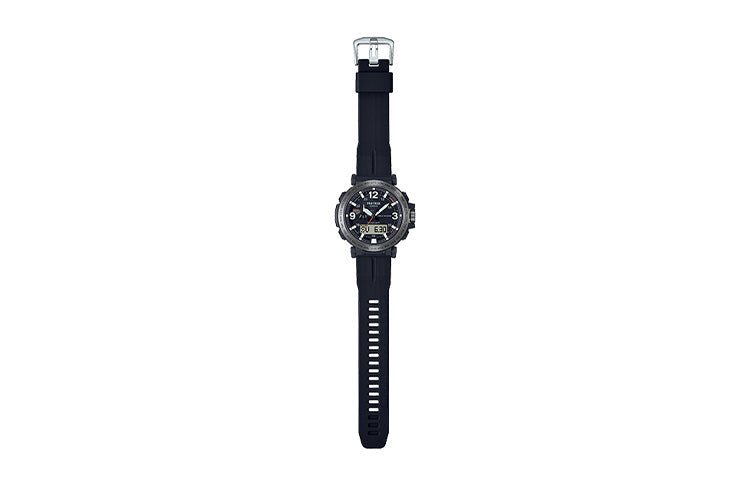 Casio Pro Trek Fashion Stylish Analog Watch 'Black Metallic Rose Gold' PRW-6611Y-1PR