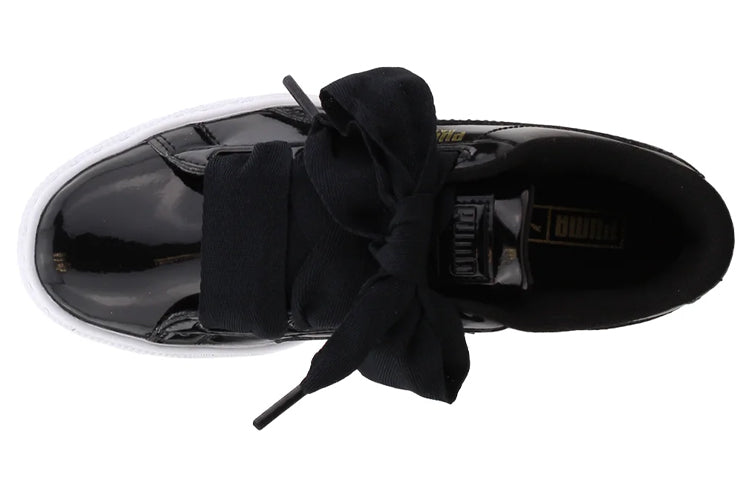PUMA Basket Heart Patent 'Black White' 364817-01