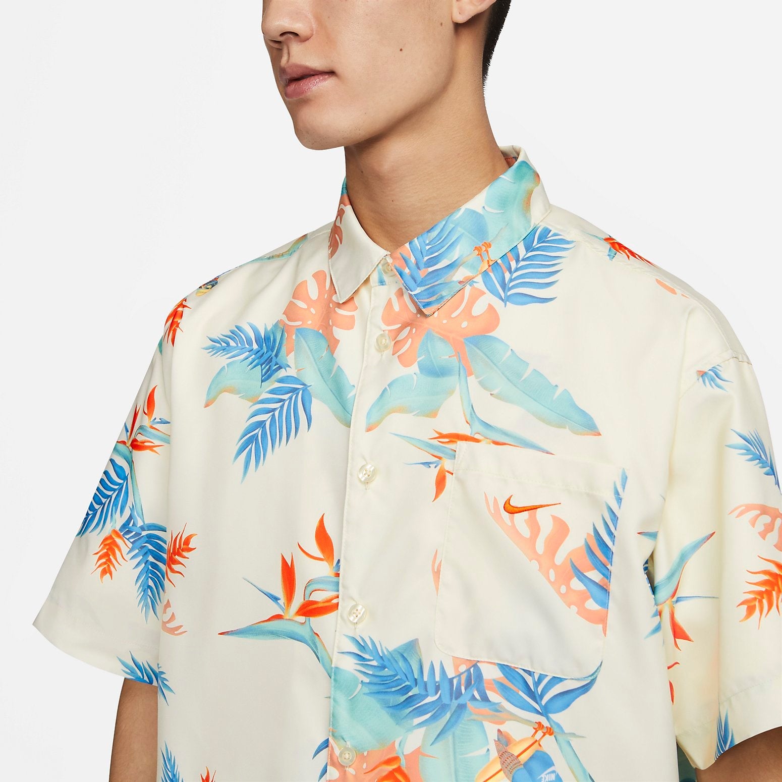 Nike Dri-FIT Printed Short-Sleeve Shirt 'Pale Ivory' FQ0348-110